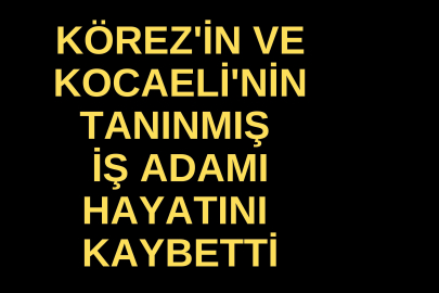TANINMIŞ İŞ ADAMI HAYATINI KAYBETTİ