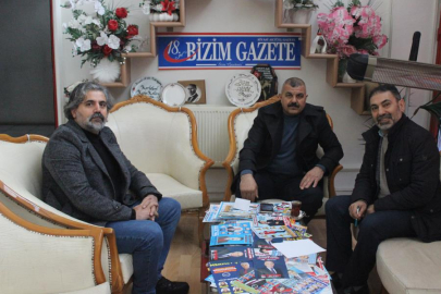 HÜSNÜ AKPOLAT, GAZETEMİZİ ZİYARET ETTİ