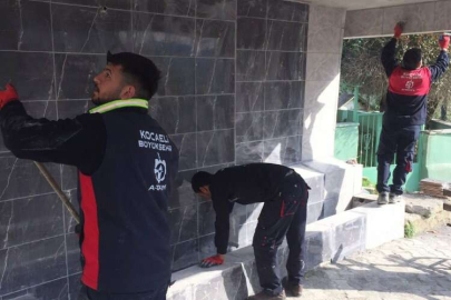 Kocaeli'de Biberoğlu Mahallesi’ndeki çeşme onarıldı