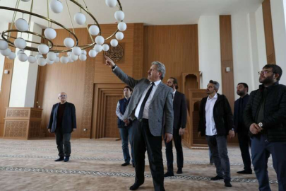 Başkan Palancıoğlu yapımı devam eden Adem Tanç Camii'yi inceledi