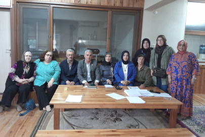 SELAMİ ÖRGÜÇ, MAHALLELİ KADINLARLA BİR ARAYA GELDİ
