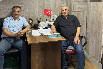 Kazım Elmas’tan Başkan Alpergin’e Hayırlı Olsun Ziyareti