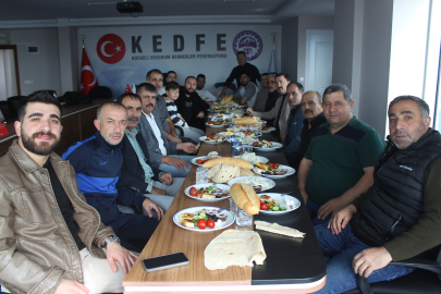 ERZURUMLU DOSTLARINI KAHVALTIDA AĞIRLADILAR