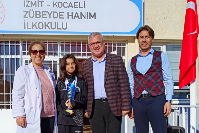 Zübeyde Hanım İlkokulu Öğrencisi Avrupadan Madalya ile Döndü