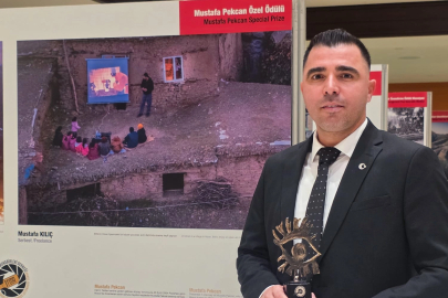Mardinli foto muhabir Mustafa Kılıç'a yılın özel ödülü