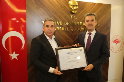 Bursa'da 7 tarımsal örgüte 'Birinci Derece' belge