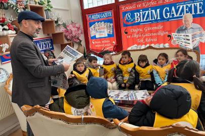 MİNİK ÖĞRENCİLERDEN GAZETEMİZE ANLAMLI VE DUYGU DOLU ZİYARET