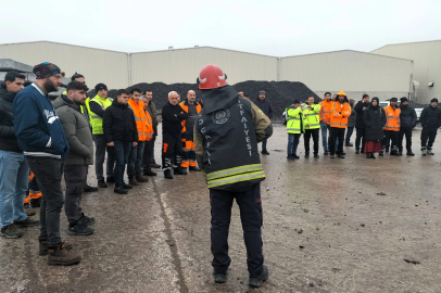 Büyükşehir İtfaiyesi’nden TCDD’ye yangın eğitimi
