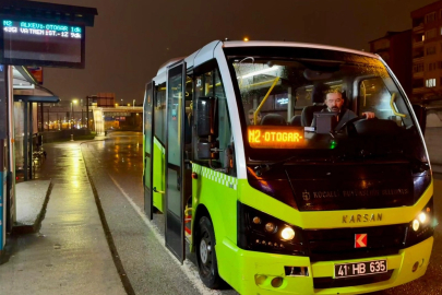 Kocaeli’de 24 saat kesintisiz ulaşım başladı