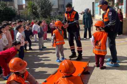 MAG'DAN MİNİK ÖĞRENCİLERE AFET FARKINDALIK EĞİTİMİ VERİLDİ