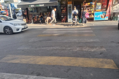 Keşan’da silinen yaya geçidi çizgileri tehlike saçıyor