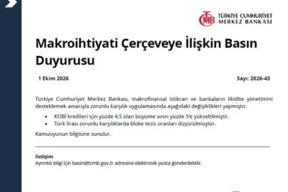 Merkez'den KOBİ kredilerinde büyüme sınırı değişikliği