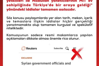 DMM'den 'MİT ev sahipliğinde Suriye-Hizbullah görüşmesi' iddiasına yalanlama