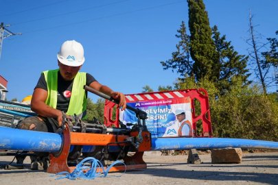Mersin Aydıncık’ta içme suyu hattı yenileme çalışması