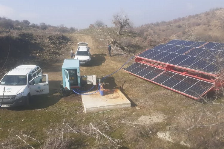 Manisa'da sondaj kuyusuna güneş enerjili çözüm